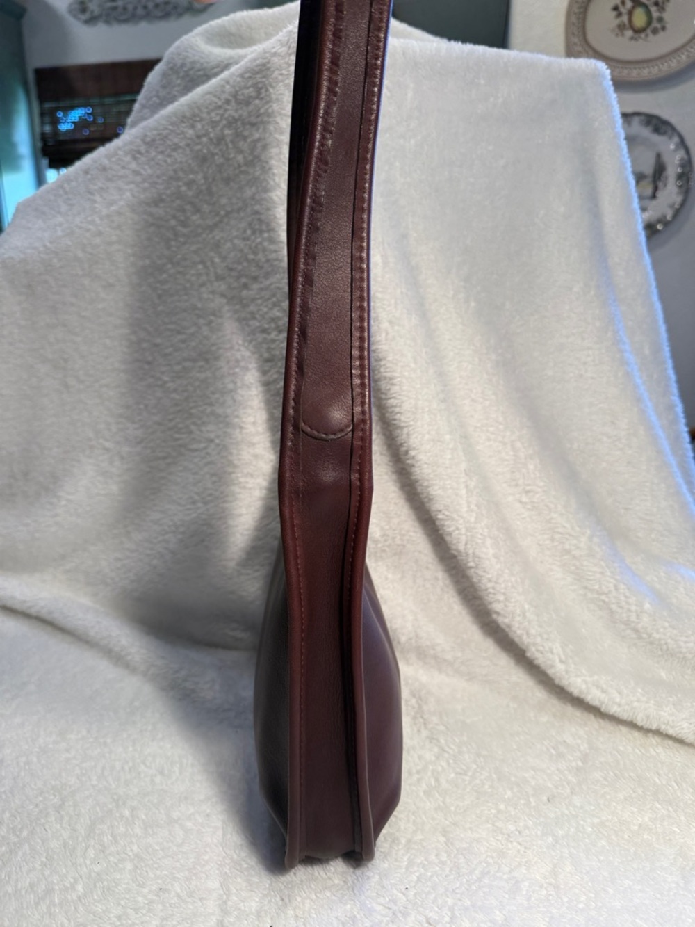 Vintage Coach Ergo Hobo 9020 Deep Burgundy Leather Shoulder made in USA - Picture 3 of 10